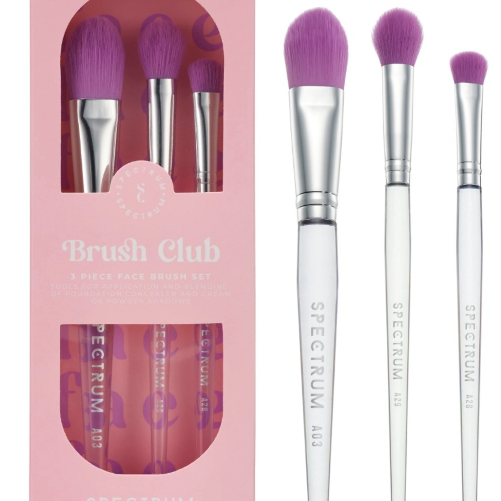 Spectrum Brush Club 3 piece face brush set